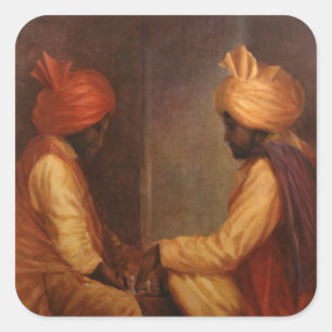 Chess Game Square Sticker