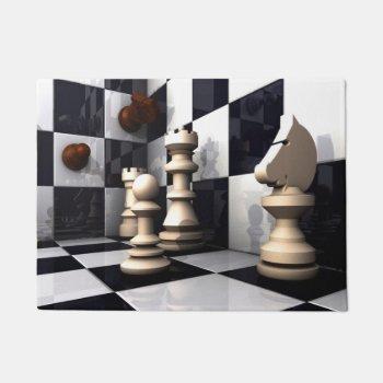 Chess Game Style Doormat by Wonderful12345 at Zazzle