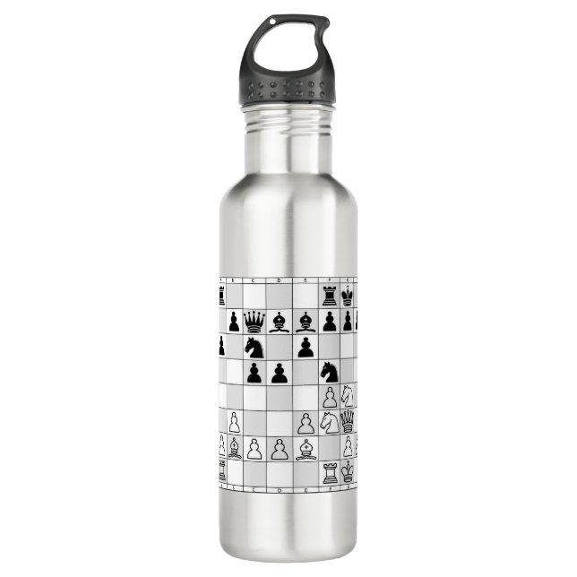 Chess Game Ten Stainless Steel Water Bottle (Front)