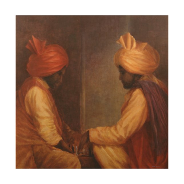 Chess Game Wood Wall Decor (Front)