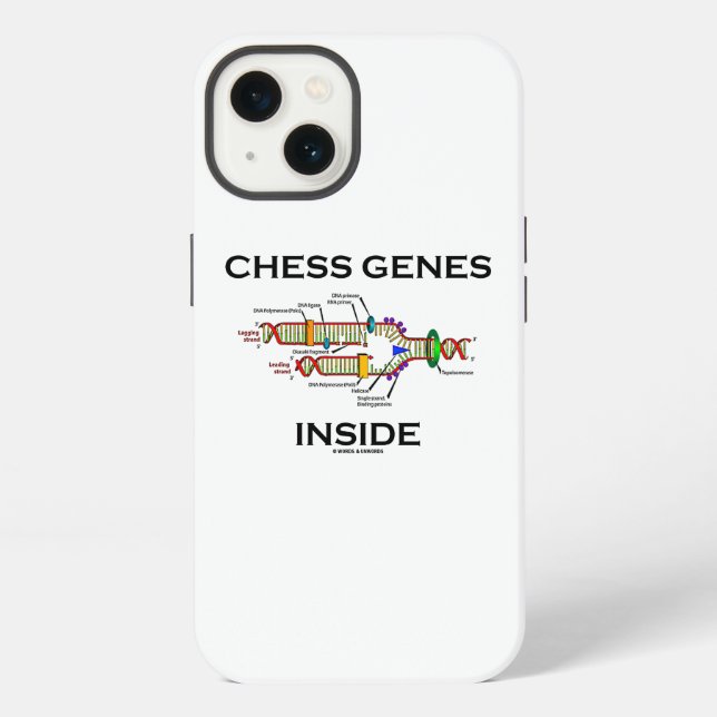 Chess Genes Inside DNA Replication Humor Iphone Case (Back)