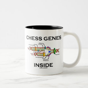 Chess Genes Inside DNA Replication Humor Two-Tone Coffee Mug