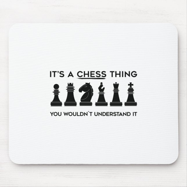 Chess Gift | Chess Player Chessboard Chess Club Mouse Pad (Front)