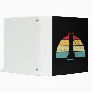 Chess Gift Chess Video Game Or Food Design 3 Ring Binder