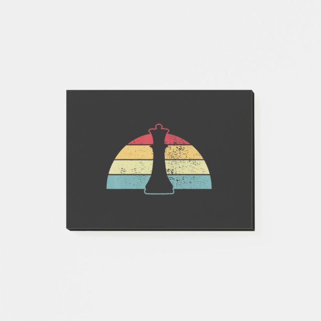 Chess Gift | Chess Video Game Or Food Design Post-it Notes (Front)