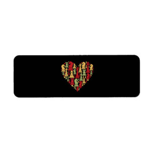 Chess Gift   I Really Love Chess Label