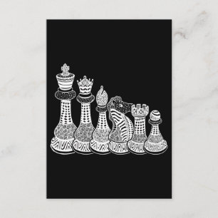 Chess Gift   I Really Love The Chess Pieces Enclosure Card