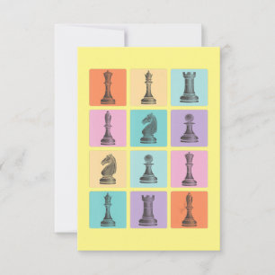 Chess Gift I Really Love The Chess Pieces Thank You Card