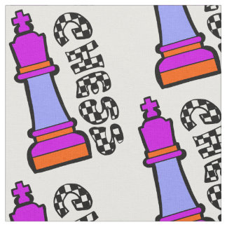 chess girl fabric