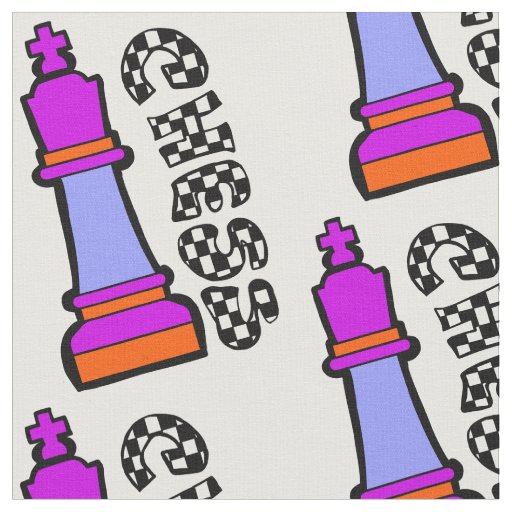 chess girl fabric