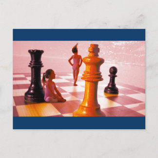 Chess Girls Postcard