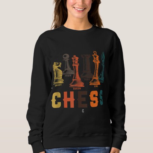 Chess Grandmaster Checkmate Knight Rook King Board Sweatshirt
