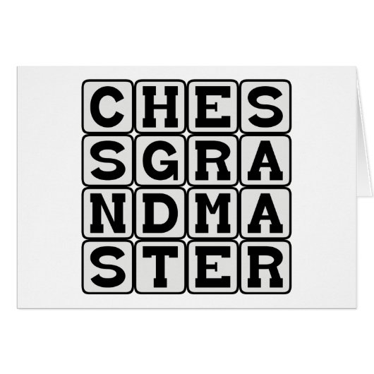 Chess Grandmaster, Good At Chess Cards (Front Horizontal)