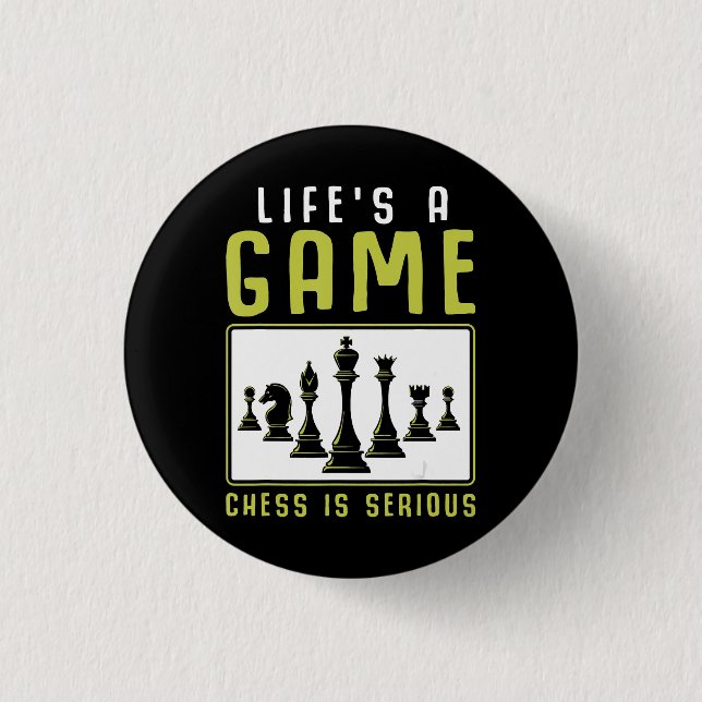 Chess Heartbeat Chess Master Chess Club Button (Front)