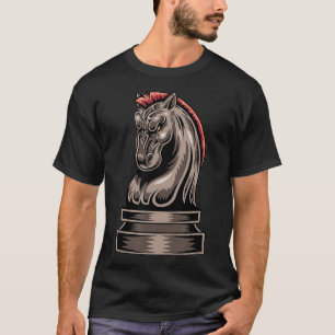 Chess Horse Piece Vintage Chess Knight for a T-Shirt