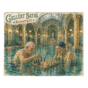 Chess in the Gellert Baths Budapest Hungary Jigsaw Puzzle