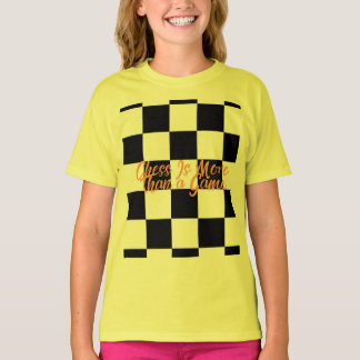 Chess Is More Than a Game" Checkerboard Graphic T-Shirt