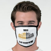 Chess Is My Second Nature Reflective Chess Set Face Mask (Worn Him)