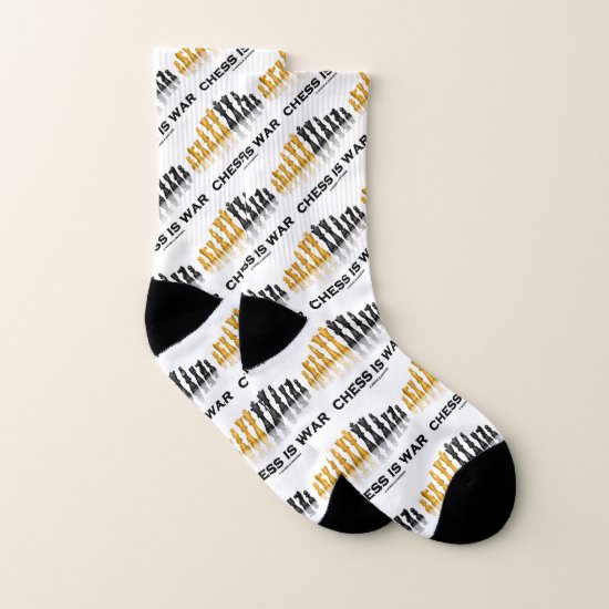 Chess Is War Reflective Chess Set Pieces Socks