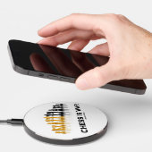 Chess Is War Reflective Chess Set Pieces Wireless Charger (Hand)