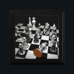 Chess Keepsake Box<br><div class="desc">Chess is a two-player strategy board game played on a chessboard,  a checkered gameboard with 64 squares arranged in an 8×8 grid.The game is played by millions of people worldwide.</div>