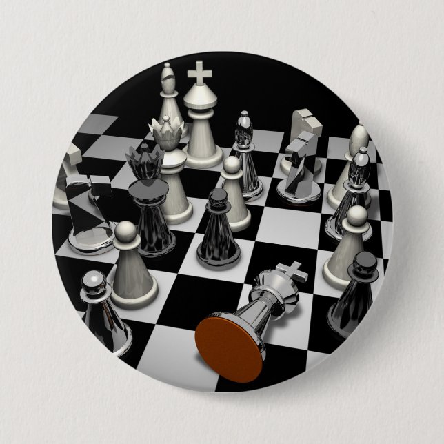 Chess Keychain Button (Front)