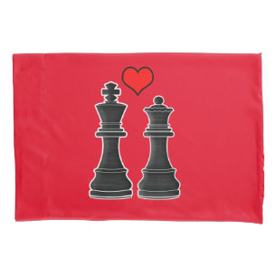 Chess King and Queen Love Pillowcase