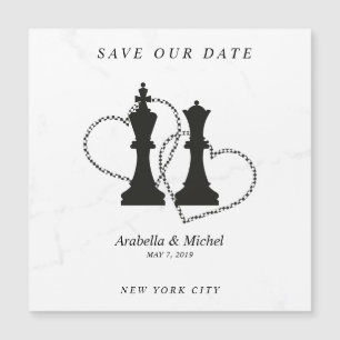 Chess King and Queen Wedding Design