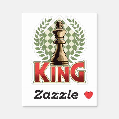 Chess King  Chess Sticker