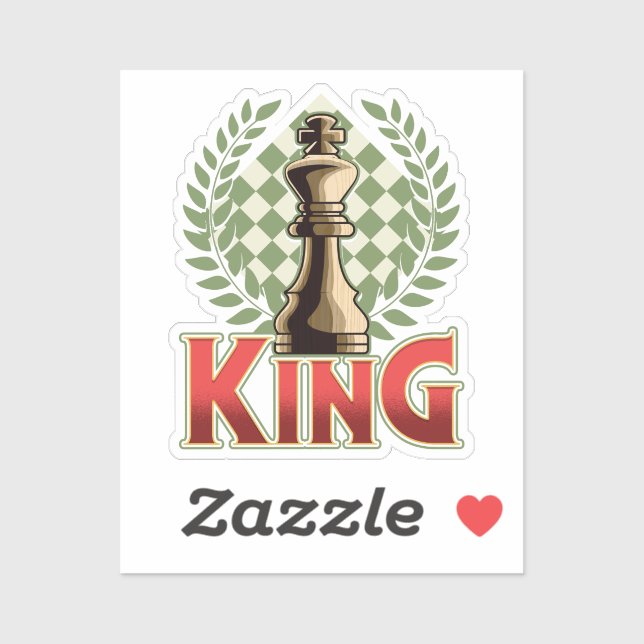 Chess King | Chess Sticker (Sheet)