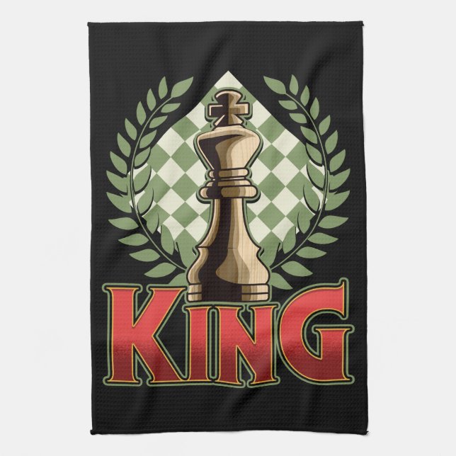 Chess King Kitchen Towel (Vertical)