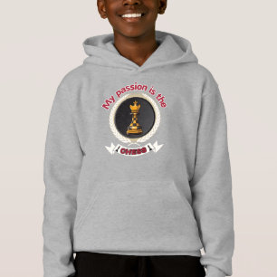 Chess King Laurel Crown Passion Strategy Power Hoodie