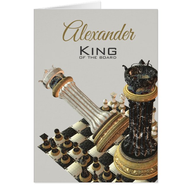 Chess King Of The Board Cards (Front)