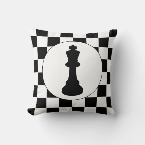 Chess King Piece _ Pillow _ Chess Themed Gift