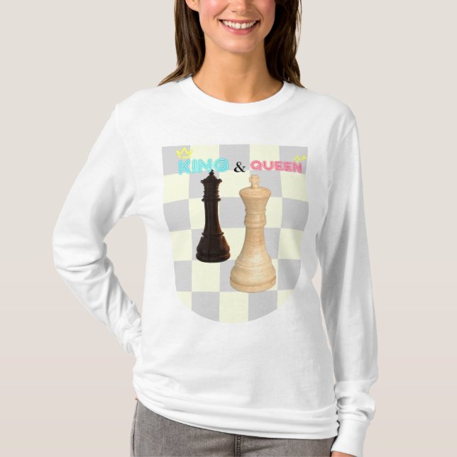 Chess King & Queen T-Shirt  (Front)