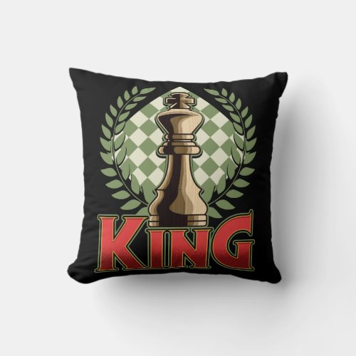 Chess King Throw Pillow