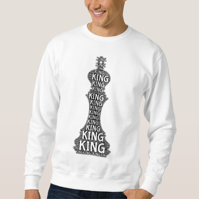 Chess King Word Picture Sweatshirt (Front)