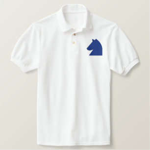 CHESS KNIGHT EMBROIDERED POLO SHIRT