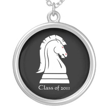 Chess Knight Horse Class Of Graduation Necklace by TheInspiredEdge at Zazzle