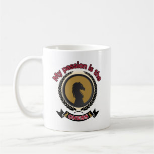 Chess Knight Laurel Crown Passion Strategy T-Shirt Coffee Mug