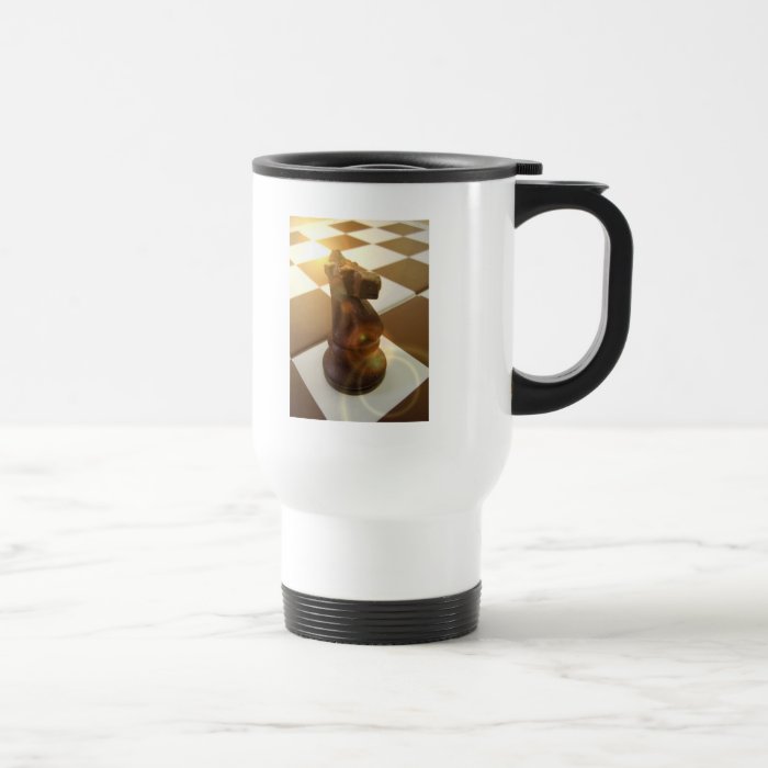 Chess Knight Plastic Travel Mug