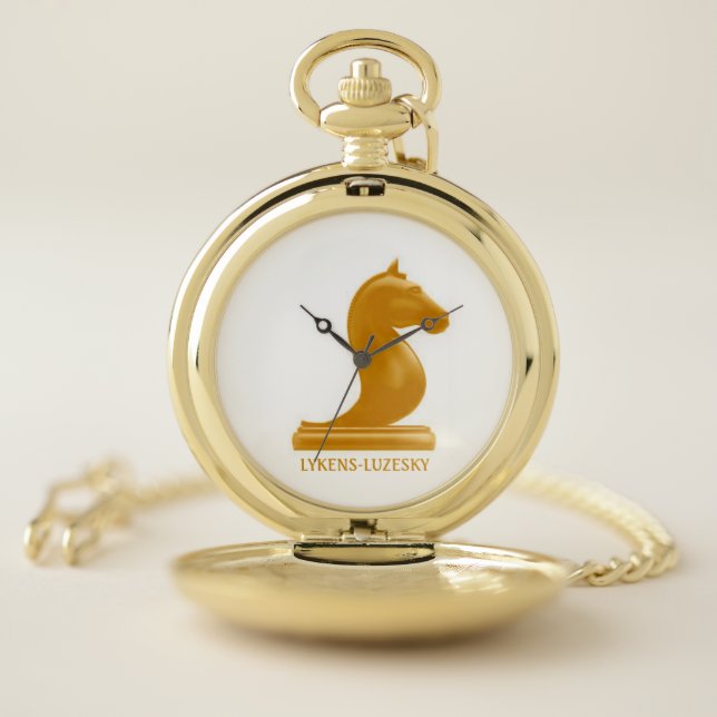 CHESS KNIGHT POCKET WATCH (Inside)