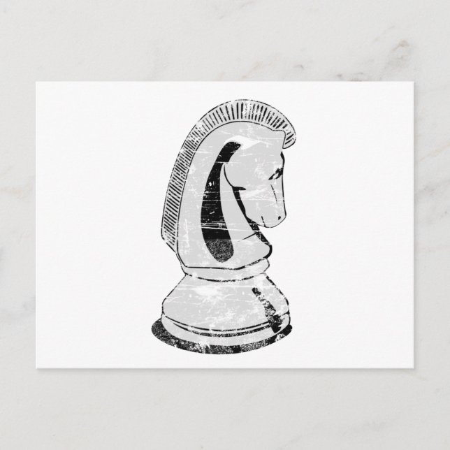 chess - knight postcard (Front)