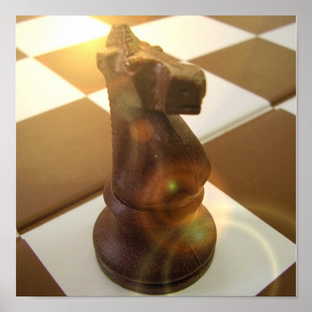 Chess Knight Poster Print (Front)
