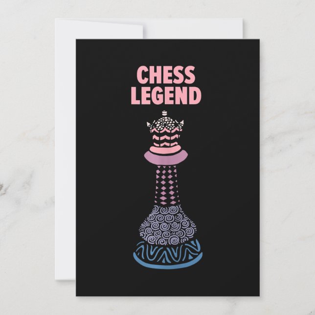 Chess Legend Checkmate Cool Saying Tank Top Holiday Card (Front)