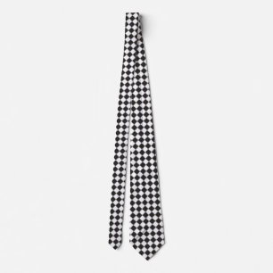 chess like board neck tie