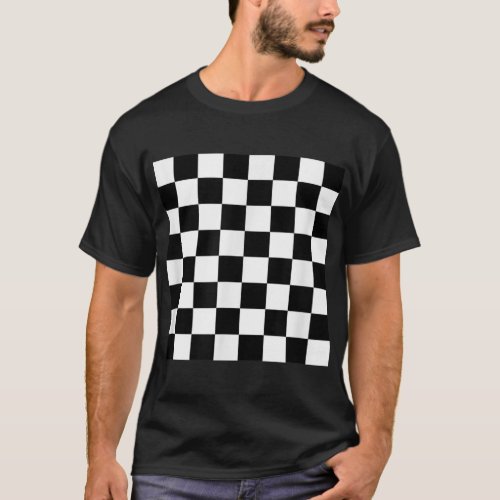 Chess Lover Checkers Board Checkmate Tournament T_Shirt