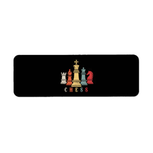 Chess Lover Chess Set Checkmate Gift Label
