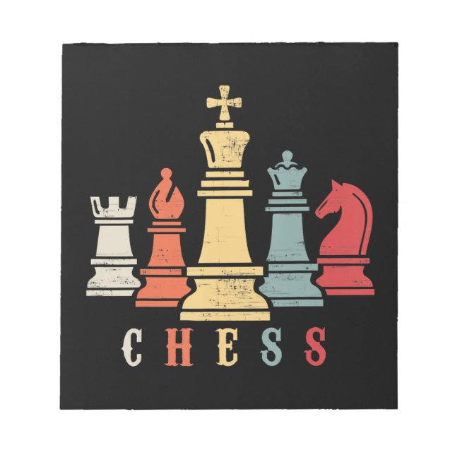 Chess Lover | Chess Set Checkmate Gift Notepad (Front)