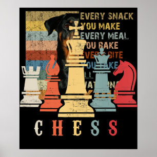 Chess Lover   Chess Set Checkmate Gift Poster